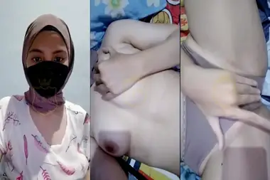 Bokep Jilbab Ukhti Ria Remas Toket Viral Hot poster